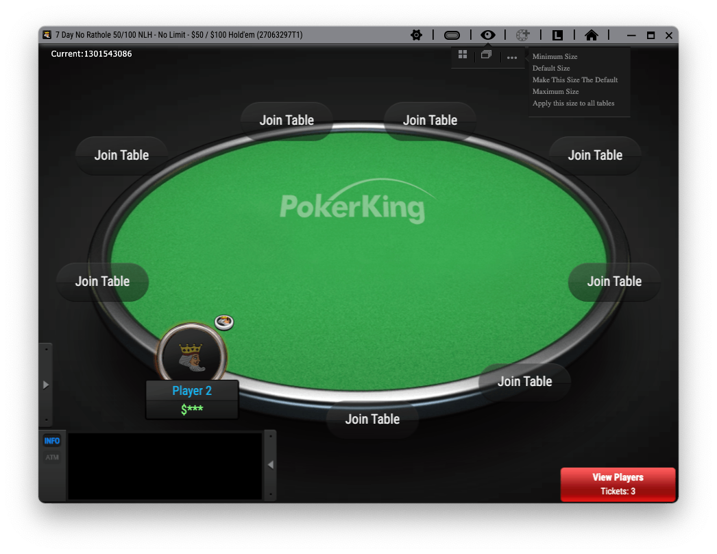 Multitabling pokerking play poker online