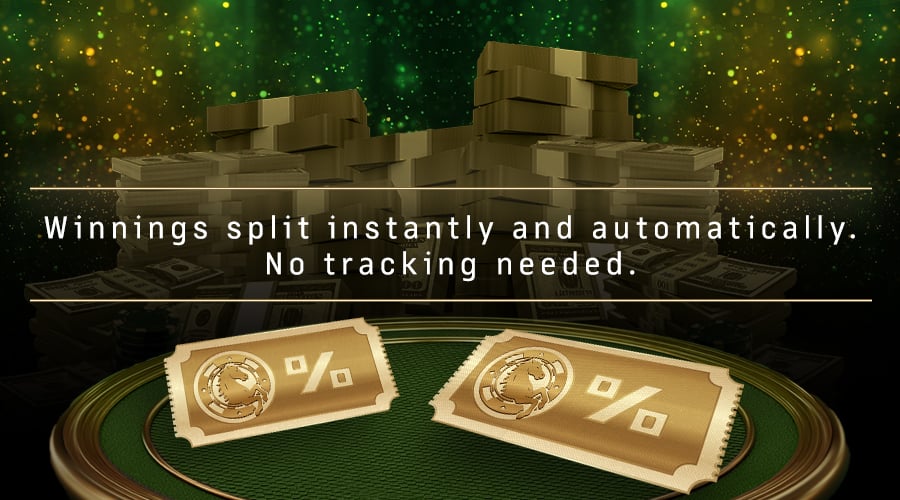 Staking Tickets Winnings Split